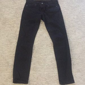 Black straight leg jeans